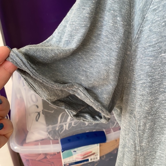 Light Blue Heathered Tunic - Picture 3 of 5